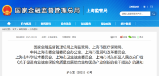 政策深读 | 上海构建多层次支付体系：商业健康保险正式升格为创新药械“第二支付方”